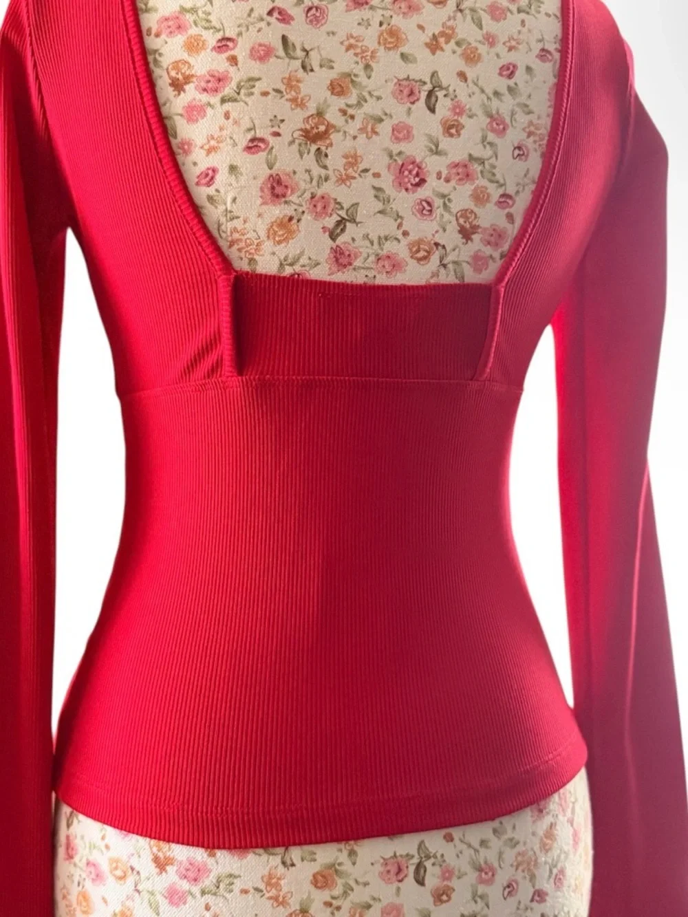 Evolutionary Red Ribbed Tank Top - Dillards - Picture 4 of 4